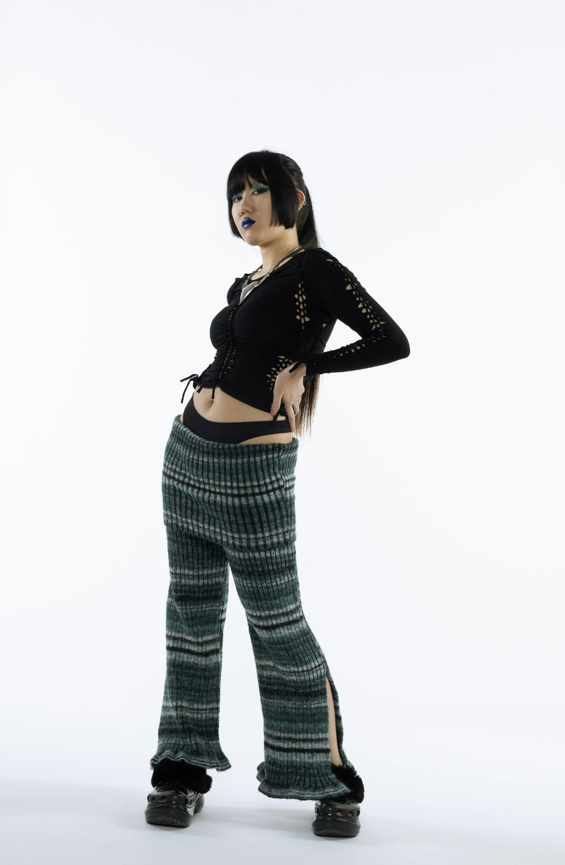 Jungle Knitted Fold Down Trousers